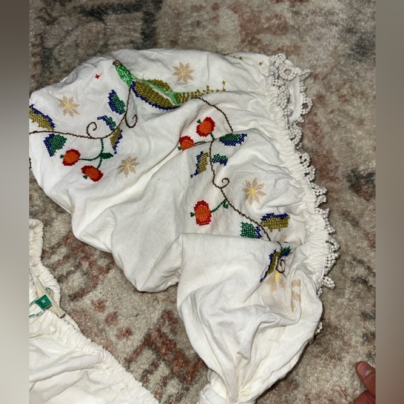 Farm Rio Pitanga One-Shoulder Embroidered Cutout Maxi Dress - Picture 5 of 5